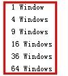 2.2. For Multi-windows : Click it will pop-up the multi-windows options, can be from 1 to 64 windows.