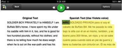 Adjust for speed or clarity firefly reading: firefly Options: 7. Select Text for to Translate, Highlight, Define 1.