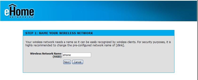 Select a name for your wireless network (SSID)