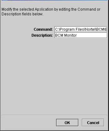 The Add Application dialog box, shown in