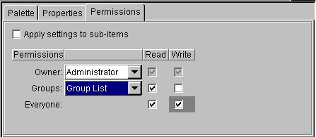 56 Client environment Figure 18 Access settings for multiple items Changing views in the context-sensitive pane By default, the context-sensitive pane is a shared, modal display area.