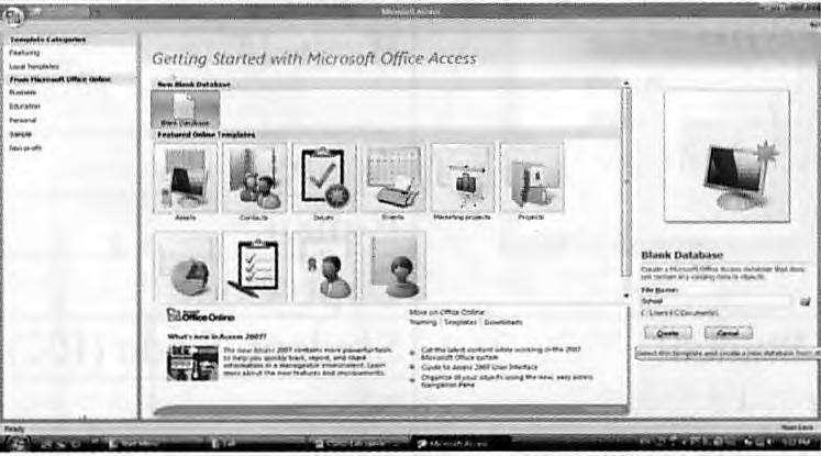 File Name Er. Getting Started with Microsoft Office Access S Ъ l Qsk-o... i ife yzl.