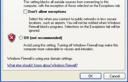 software firewall manually or to run automatically.