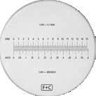 Measurement accuracy is 0.05 mm or 0.0025. Naturally both scales can be used interchangeably in the same magnifier.