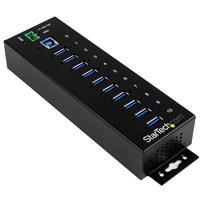 10-Port Industrial USB 3.0 Hub - ESD and Surge Protection StarTech ID: ST1030USBM This 10-port USB 3.
