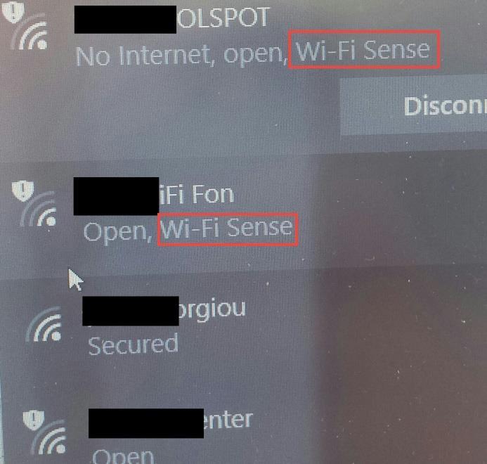> Wi-Fi Sense To get you on the Internet more quickly in more places, Wi-Fi Sense automatically connects you to open Wi- Fi hotspots it knows about through crowdsourcing.
