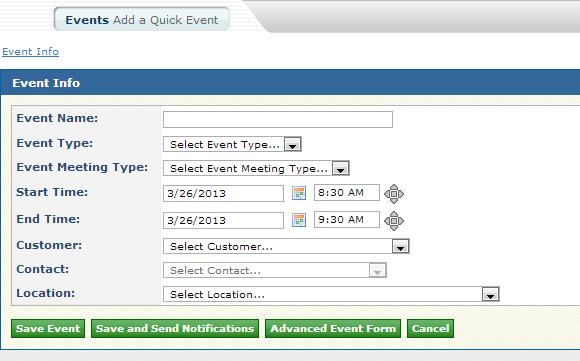 Scheduling Events There are 3 ways to schedule an event effectively. o o o Calendar Quick Event Event List Event Wizard Calendar Quick Event: To create a quick event from the calendar; 1.