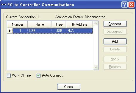 Setup & Operation 7. LAN (Ethernet Communication) Port 7.4 Connection of Development PC and Controller with Ethernet Connection between the development PC and the Controller is shown below.