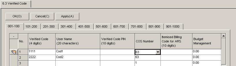 94 Account Code Settings Appendix: Account Code Settings The Account Code Report shows a summary of calls costs for each account code.
