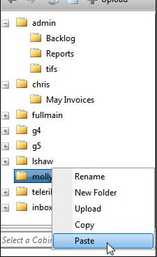 Moving Folders and Files You can move files and folders using drag and drop.