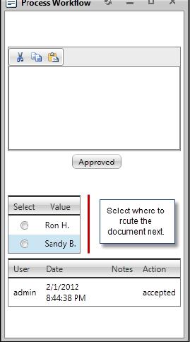 Value A value node allows you to select where the document should be routed based on a predefined list of options.