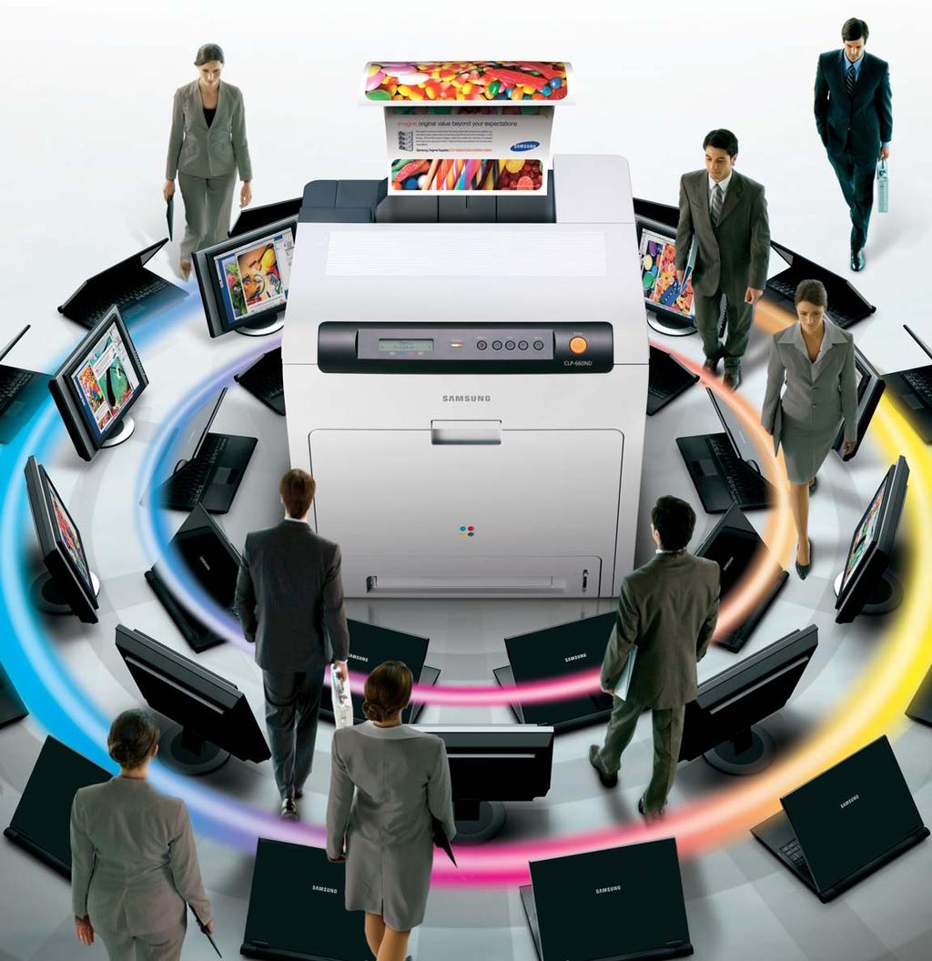 imagine high performance coupled with maximum efficiency Imagine a colour laser printer that maximizes output and reduces the total cost of operation.