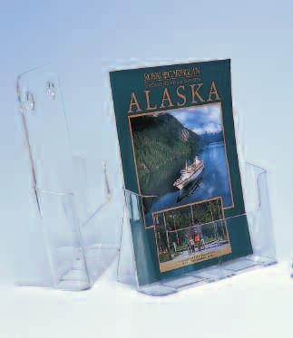 Vista Brochure Holder 24. 77001 Vista Free-Standing Brochure Holder - 9 Wide Clear Styrene. Accepts magazines or any other literature up to 9 wide.