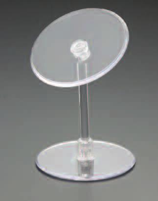 8.96/ea. 8.63/ea. 8.32/ea. WYTS24 Tilt-T1C Adjustable Display Stand Clear Polycarbonate / Elastomer The versatile display stand tilts and rotates in any direction.