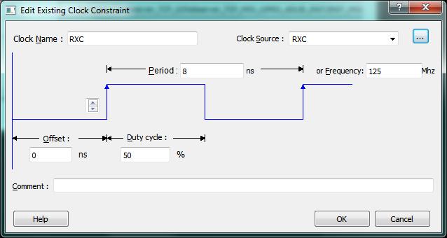 Timing Closure Using SmartTime Figure 13 Setting RXC Clock with SmartTime Constraint Editor Generated Clock The generated clocks are derived from the source clocks and must be defined to allow
