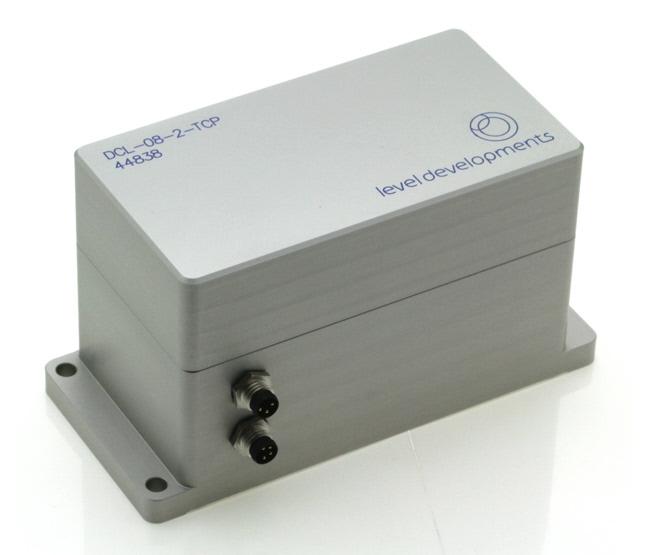 Features Precision closed loop inertial sensor with optical position feedback and fluid damping Single axis measurement range ±5 to ±45 High resolution measurement <0.