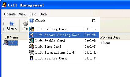 Setting Card in the Card item to call next window.
