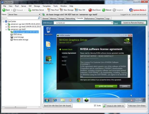 BOOT, INSTALL OF NVIDIA DRIVERS VM s console