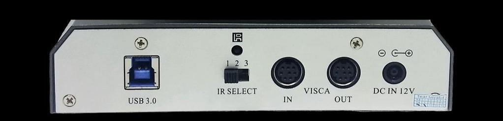 2. Rear View. 6 7 8 9 10 6. USB 3.0 Interface For connection to PC USB 3.0 port (also compatible with USB 2.0 port and driver). 7. IR Selective Switch When using only one remote to control more than one camera, this switch will assign a unique ID to each camera.