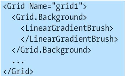 Simple Properties and Type Converters To define the gradient you want, you need to create a