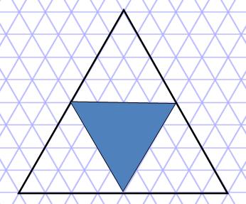 Let s create the first three iterations of the Sierpinski triangle: Iteration 1: Draw an equilateral triangle with side length of 8 units on