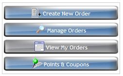 The Manage Orders page gives you an overview of your orders and access to all of the