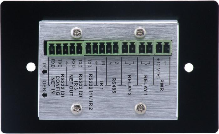 1 2 3 4 The WP8 has various ports in the rear panel, including Lopping port, RS232 port, RS485 port, IR port, Relay port and Power port.