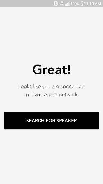After your device has confirmed connection to the Tivoli network, return to the Tivoli