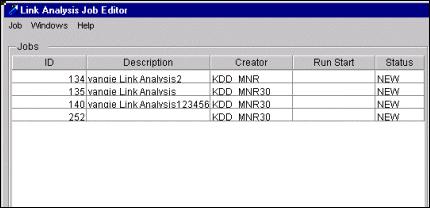 About the Link Analysis Job Editor Chapter 5 Link Analysis The remaining fields on the Link Analysis Options tab are optional.
