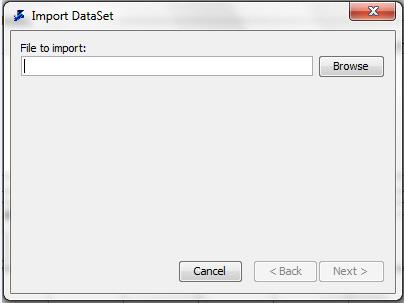 Importing a DataSet Chapter 3 DataSet Editor The system saves your report to the selected directory.