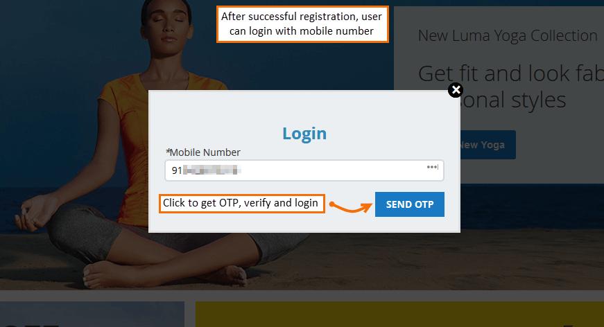 9. Login Once successfully registered with website, user can login