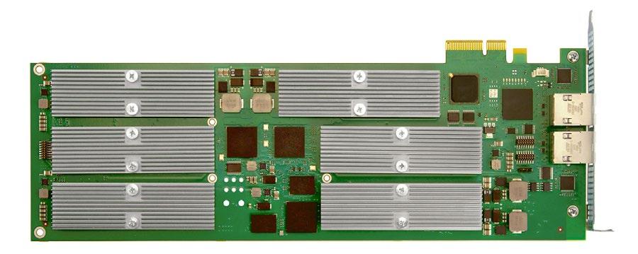 Single slot full length full height PCI Express card with x4 interface High performance media processing core based on power-efficient DSPs Optional 2 x GbE ports (RJ45) with NAT function for direct
