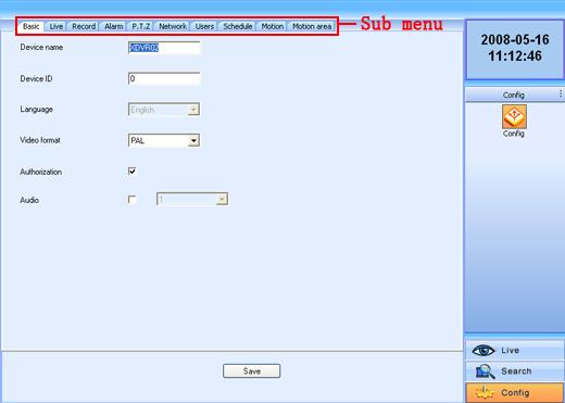 6.4 Remote Menu Configuration Except network parameters, users can set all the parameters like resolution and schedule