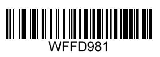 Barcode setting Barcode