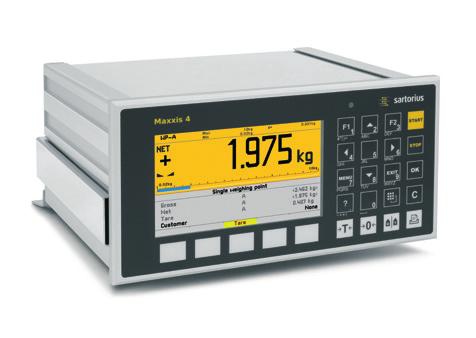 A S S D Maxxis 4 Process Controller with BASIC Application Process Controller for the automated control of weighing processes with one scale Wide range of opportunities for flexible integration such