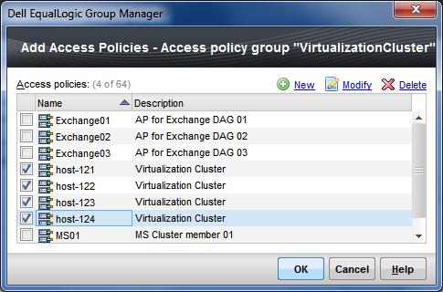 point the new server will gain access to all the volumes to which the access group policy has been assigned.