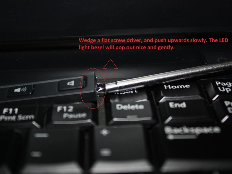 Step 13 Removing Backlit Keyboard. Part 1 of 2.