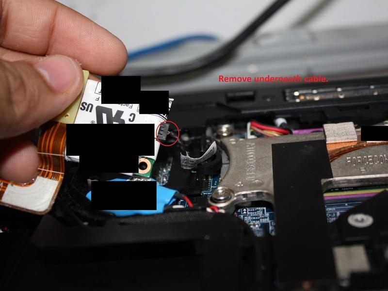 Remove 1 screw using a #0 Philip Screwerdriver. Pull the modem card out but be careful because there is another cable underneath it.