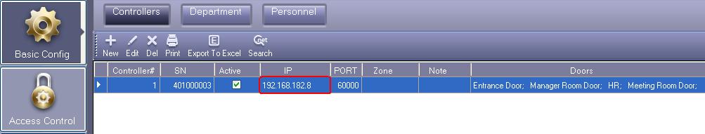 Result, You can see IP address. The controllers are separated into different network.