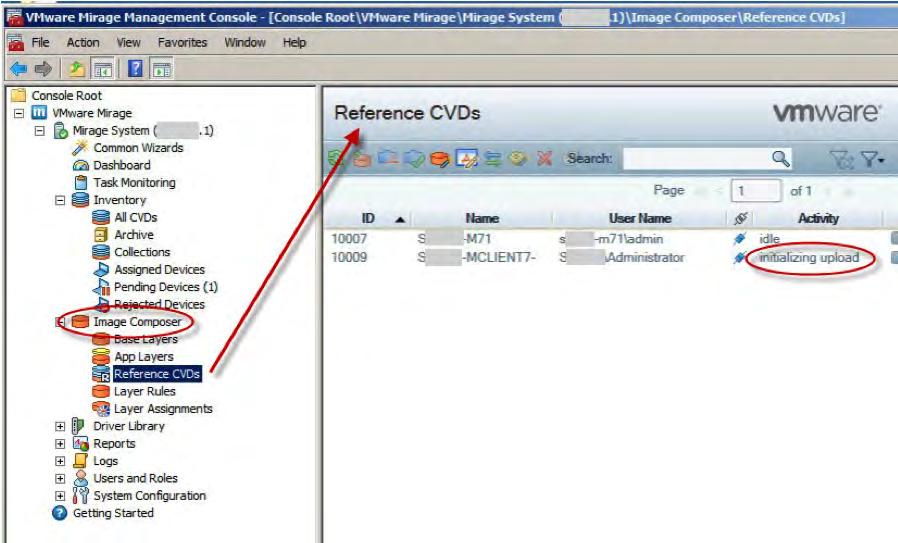 In the MMC, validate that the reference machine is no longer in the Inventory > Pending Devices