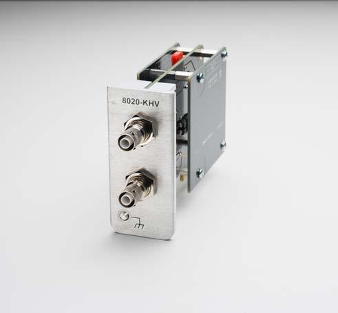 Connector Card provides high-voltage triaxial connections for sense and force connections on the Model