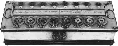 Blaise Pascal invented the first mechanical calculator, called the Pascaline Arithmetic Machine.