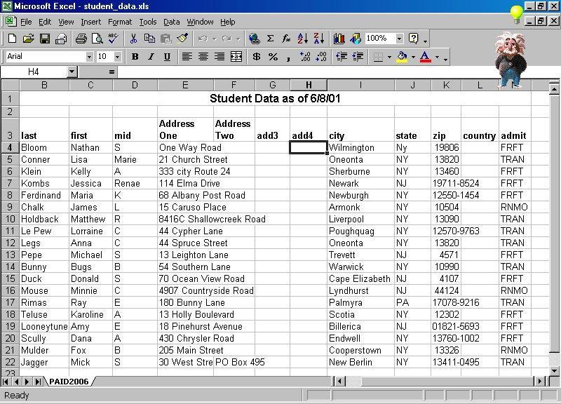 Setting up your Excel spreadsheet to maximize its use 1. Your data should be set up in columns and rows and every column should have a heading.
