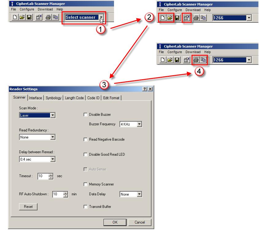Introduction USING SCANMANAGER The ScanManager package includes two programs, ScanManager.exe and PrintBarcode.exe, which can be used to configure scanners. First, run ScanManager.
