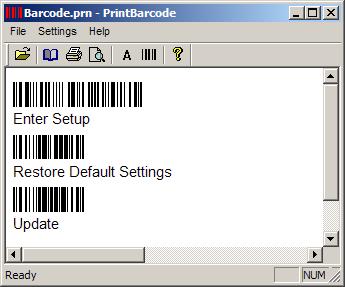 ScanManager User Guide DOWNLOAD MENU Command To Do Download Settings Print Settings Scanner Download the settings to the target scanner if it is connected to the host computer via RS-232 or Virtual