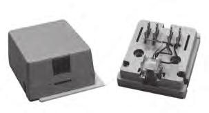 Surface Blocks PT-625A3 Surface Block PT-625A3 Surface Block The PT-625A3 surface block is a pre-wired modular jack with a snap-on cover and a base that contains 66-style punch-down clips.