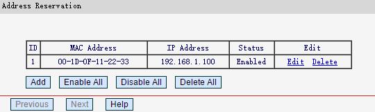 After the dynamic IP address has expired, a new dynamic IP address will be automatically assigned to the user. You cannot change any of the values on this page.