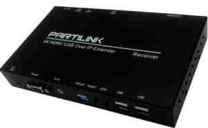 wall broadcast system controlled by USB, RS-232, IR and configured the 4K HDMI & USB over IP Extender by web browser.