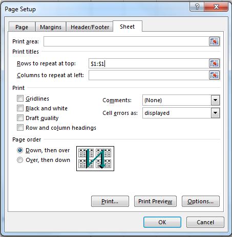 Printing Multiple Worksheets Click on the tab of the first worksheet to be included. Hold down the Control key and click on each additional worksheet to be printed.