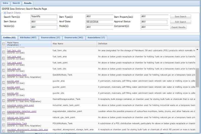 3.4 Export Search Results The Results page also allows you to export the results of a search to an Excel spreadsheet in a report form layout.